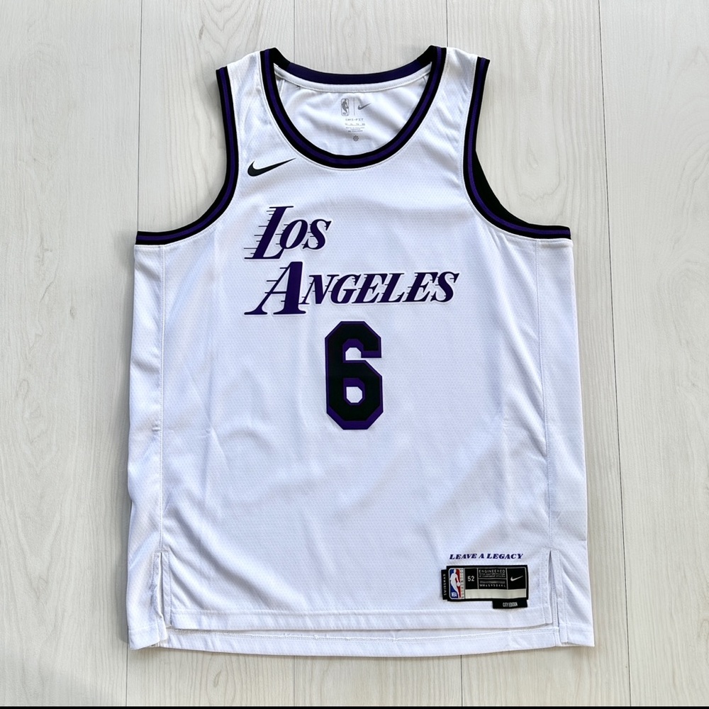 Nike Lebron James LA Lakers 2022 City Connect Swingman Jersey 52